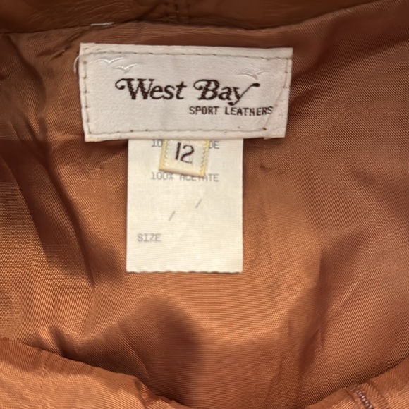 Vintage West Bay sport leathers pencil skirt - Picture 3 of 11